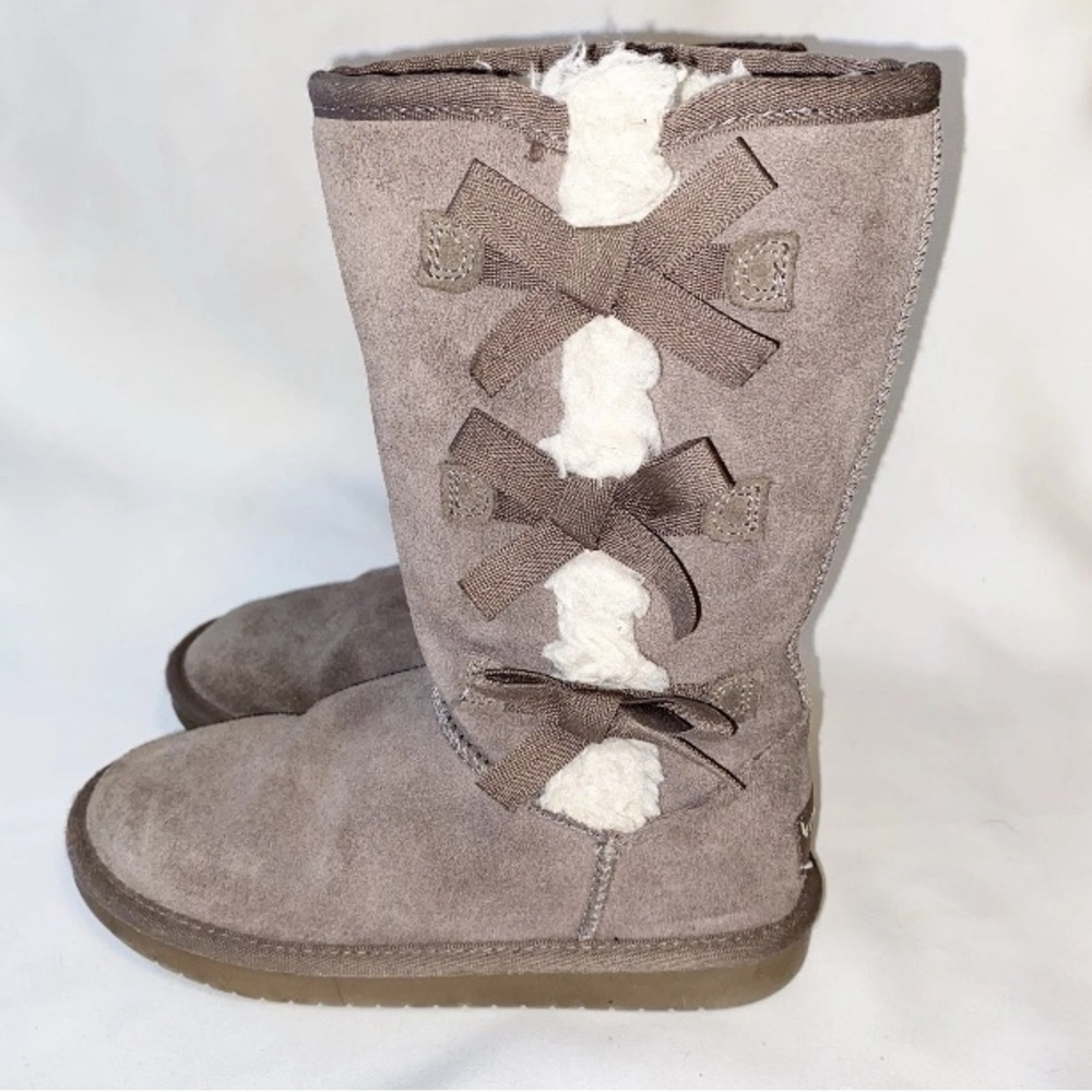 Kookaburra Victoria Tall Chestnut Fashion Women's Boots 6‎ Ugg Cozy Suede - Picture 4 of 15